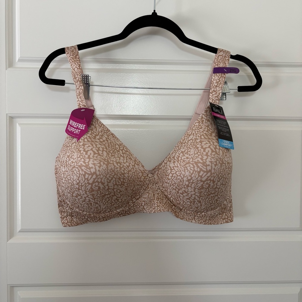 Bali Women's Beige Patterned Bra